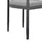 Armen Living Argiope Outdoor Patio Dining Chairs in Aluminum with Gray Cushions, PK2 840254332997 - alternate 10